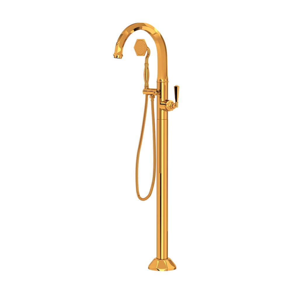 Rohl TPN06HF1LM Palladian Single Hole Floor Mount Tub Filler Trim