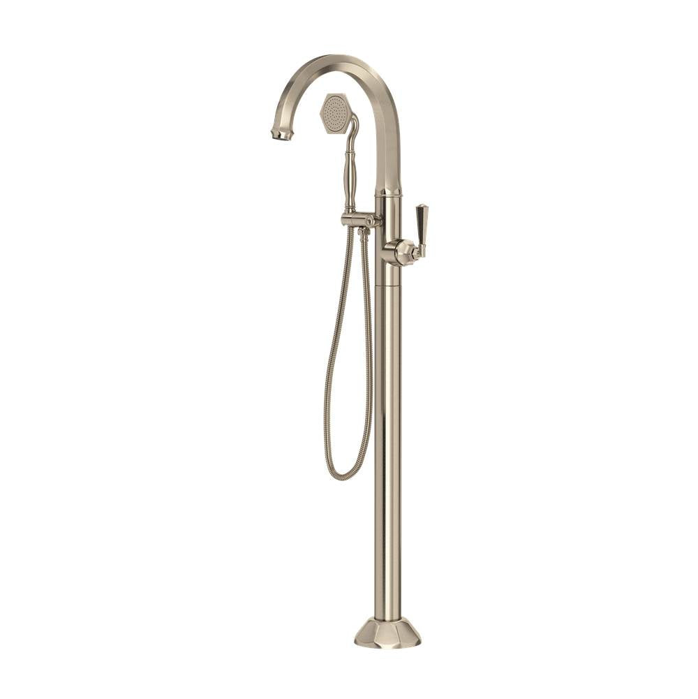 Rohl TPN06HF1LM Palladian Single Hole Floor Mount Tub Filler Trim