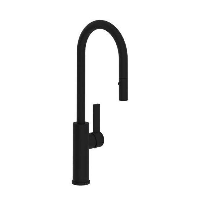 Rohl TR65D1LB Tuario Pull-Down Bar/Food Prep Kitchen Faucet With C-Spout