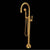 Rohl TTD06HF1LM Traditional Single Hole Floor Mount Tub Filler Trim