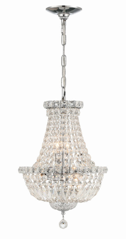 Crystorama ROS-A1006-CH-CL-MWP Roslyn 5 Light Mini Chandelier - Polished Chrome