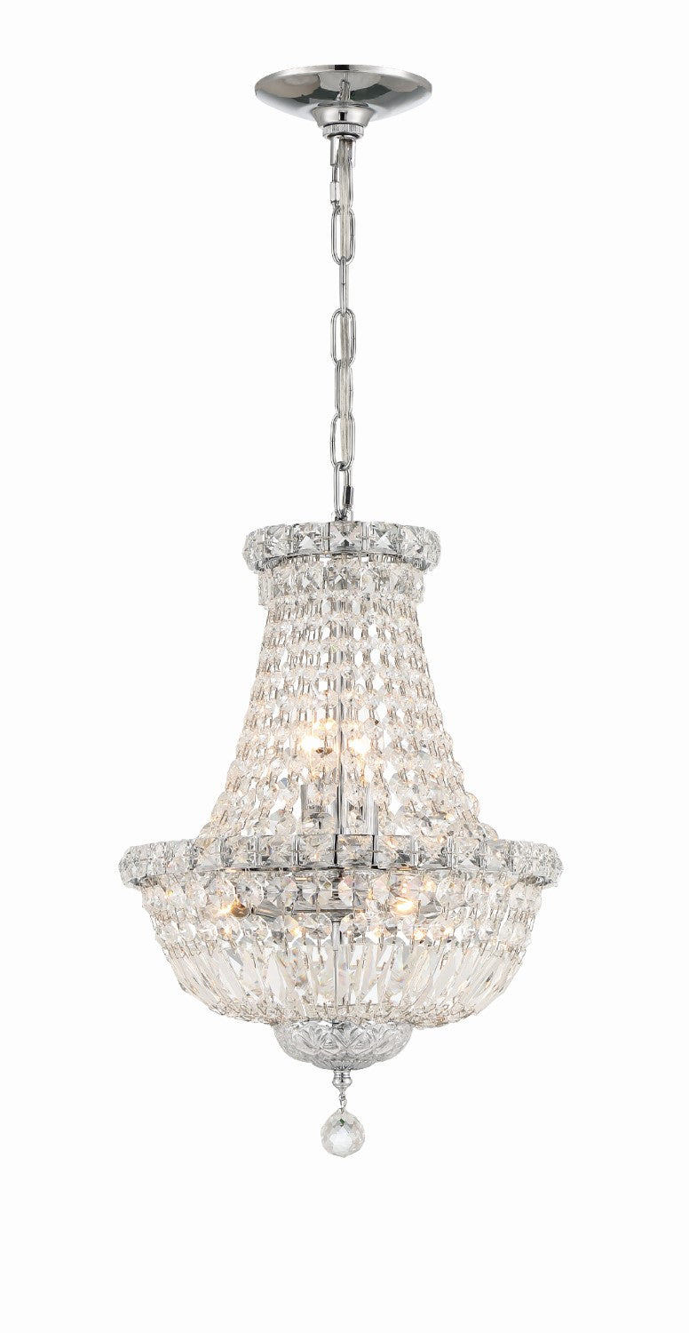 Crystorama ROS-A1006-CH-CL-MWP Roslyn 5 Light Mini Chandelier - Polished Chrome