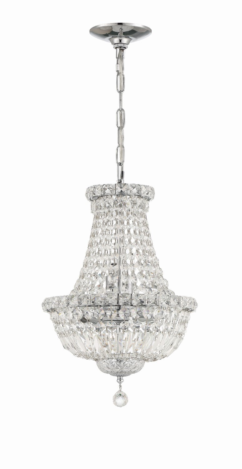 Crystorama ROS-A1006-CH-CL-MWP Roslyn 5 Light Mini Chandelier - Polished Chrome