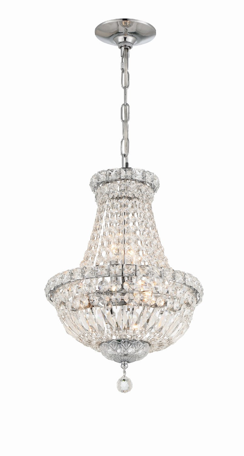 Crystorama ROS-A1006-CH-CL-MWP Roslyn 5 Light Mini Chandelier - Polished Chrome