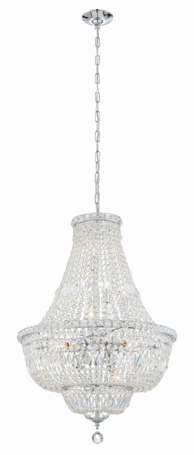 Crystorama ROS-A1009-CH-CL-MWP Roslyn 9 Light Chandelier - Polished Chrome