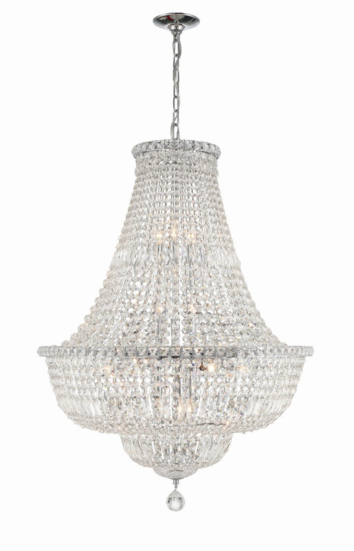 Crystorama ROS-A1015-CH-CL-MWP Roslyn 15 Light Chandelier - Polished Chrome