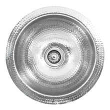 Load image into Gallery viewer, Nantucket Sinks ROS 13 Inch Hand Hammered Round Bar Sink
