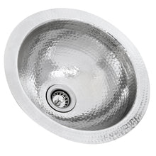 Load image into Gallery viewer, Nantucket Sinks ROS 13 Inch Hand Hammered Round Bar Sink