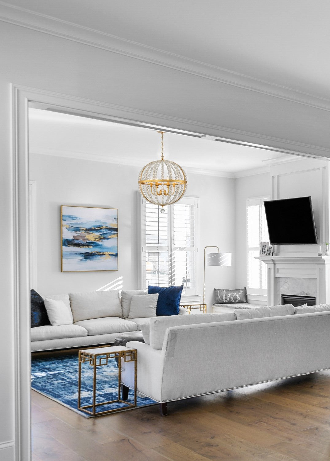 Crystorama ROX-A9006-GA Roxy 6 Light Chandelier - Antique Gold