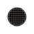 Infinity Drain RQD 5-3A 5” x 5” RQD 5 - Strainer - Squares Pattern & 4" Throat w/ABS Drain Body 3” Outlet