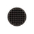 Infinity Drain RQD 5-3I 5” x 5” RQD 5 - Strainer - Squares Pattern & 4" Throat w/Cast Iron Drain Body 3” Outlet
