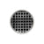 Infinity Drain RQD 5-3I 5” x 5” RQD 5 - Strainer - Squares Pattern & 4" Throat w/Cast Iron Drain Body 3” Outlet