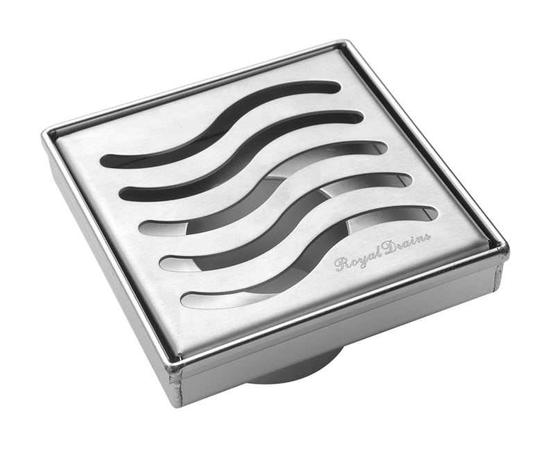 SereneDrains Square Shower Drain Ocean Wave - Parent
