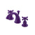 Rubinet 1ARVJC K Widespread Lav Set, (Jasmin Spout) (Less Drain)
