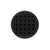 Infinity Drain RVDB 5-S  5" Round RVDB 5 Complete Kit with Weave Pattern Decorative Plate  with Stainless Steel Bonded Flange Drain Body, 2" No Hub Outlet