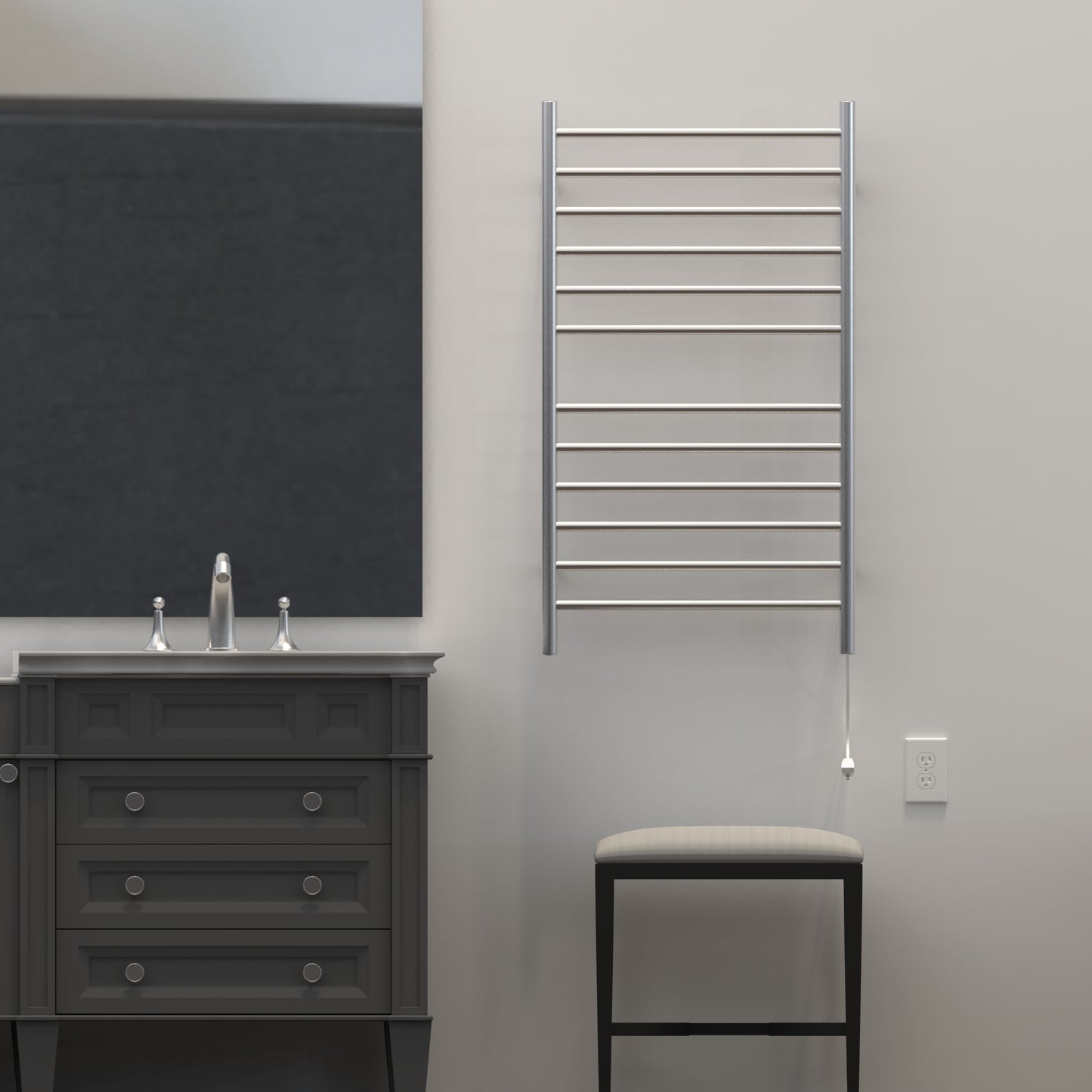 Amba RWHL-S  Radiant Large Hardwired Straight Towel Warmer