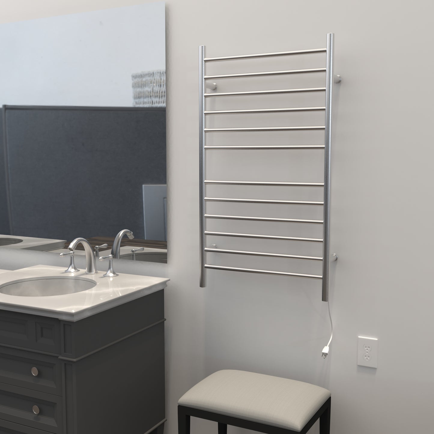 Amba RWHL-S  Radiant Large Hardwired Straight Towel Warmer