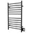 Amba RWHL-SMB Radiant Large Hardwired Straight 12 Bar Towel Warmer  - Matte Black