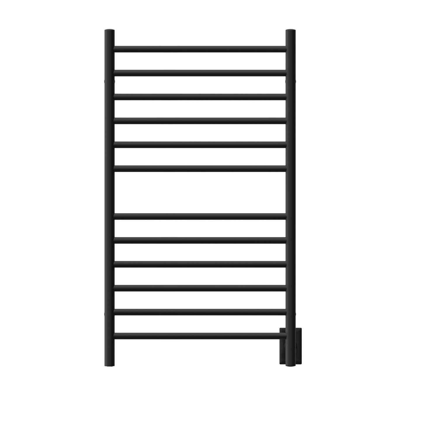 Amba RWHL-SMB Radiant Large Hardwired Straight 12 Bar Towel Warmer  - Matte Black