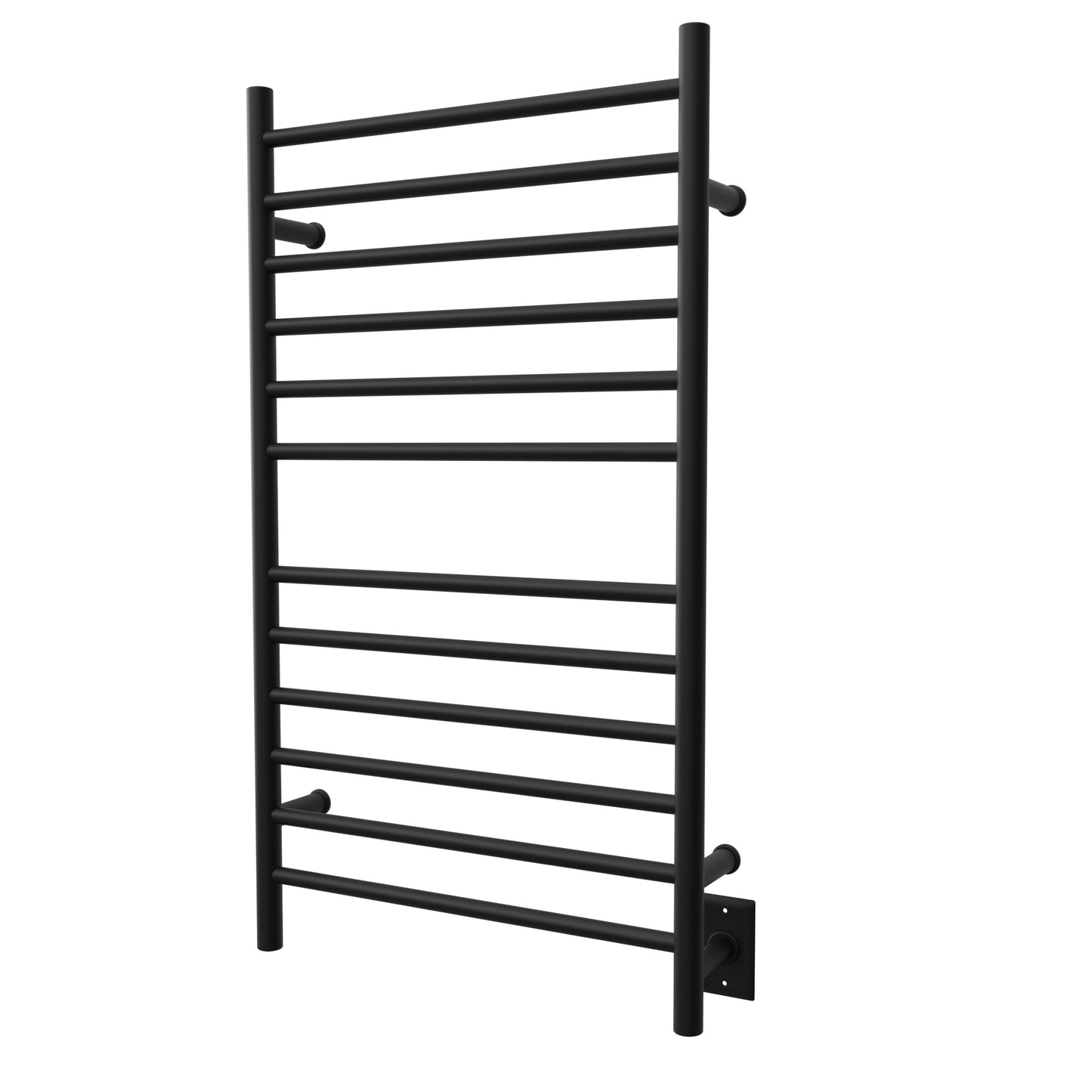 Amba RWHL-SMB Radiant Large Hardwired Straight 12 Bar Towel Warmer  - Matte Black