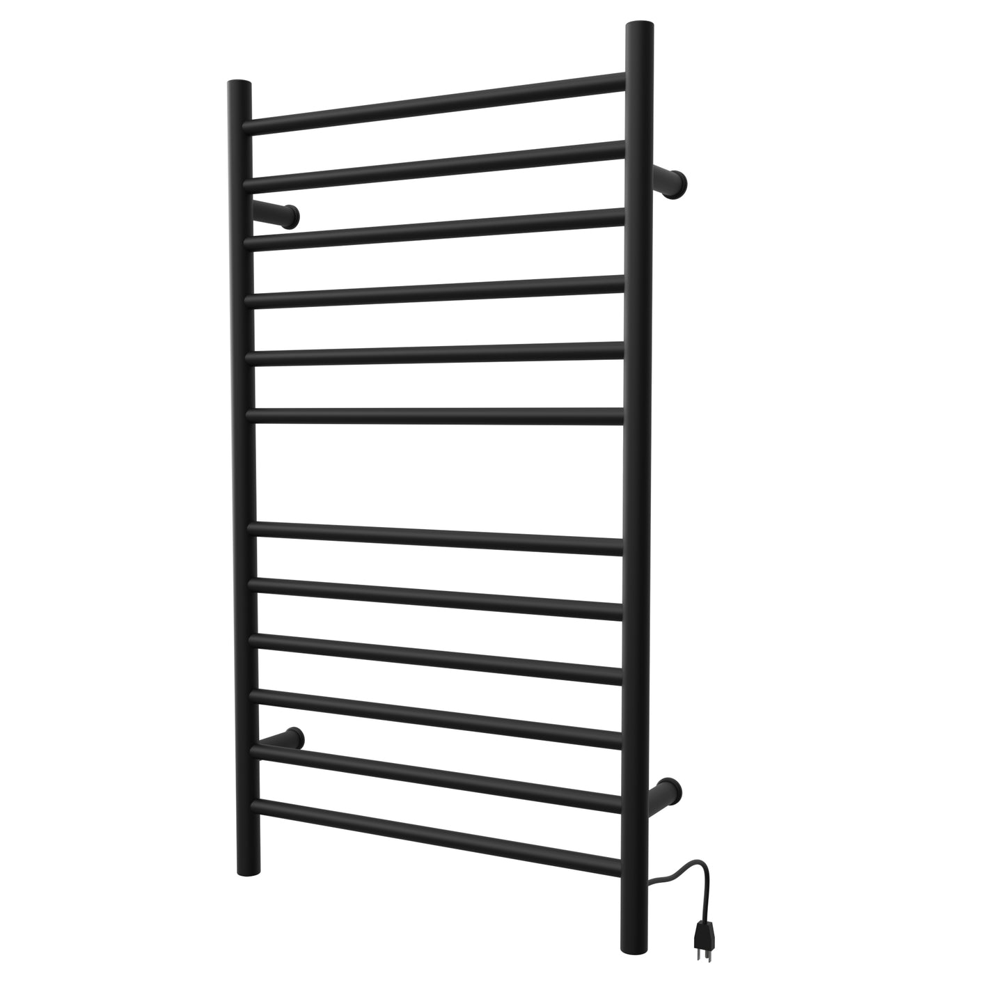 Amba RWHL-SMB Radiant Large Hardwired Straight 12 Bar Towel Warmer  - Matte Black