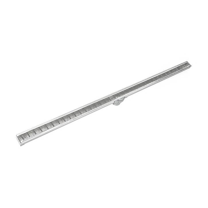 Infinity Drain S-LAG 3896  96" S-PVC Series Low Profile Complete Kit with 1 1/2" Wedge Wire Grate - Parent