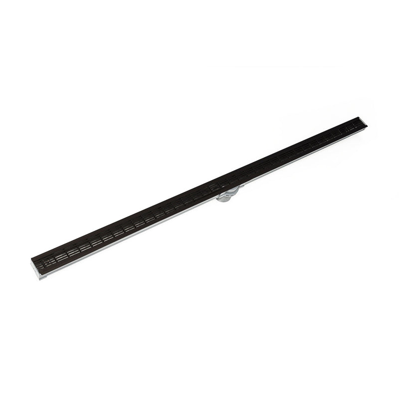 Infinity Drain S-LAG 6560  60" S-PVC Series Low Profile Complete Kit with 2 1/2" Wedge Wire Grate