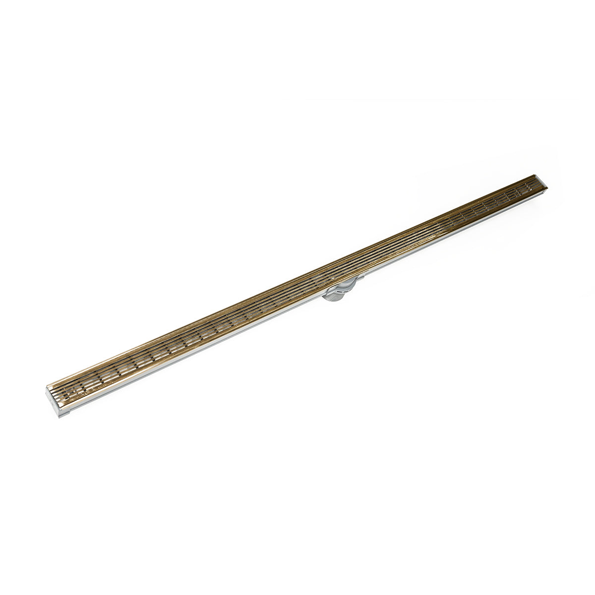 Infinity Drain S-LAG 3896  96" S-PVC Series Low Profile Complete Kit with 1 1/2" Wedge Wire Grate