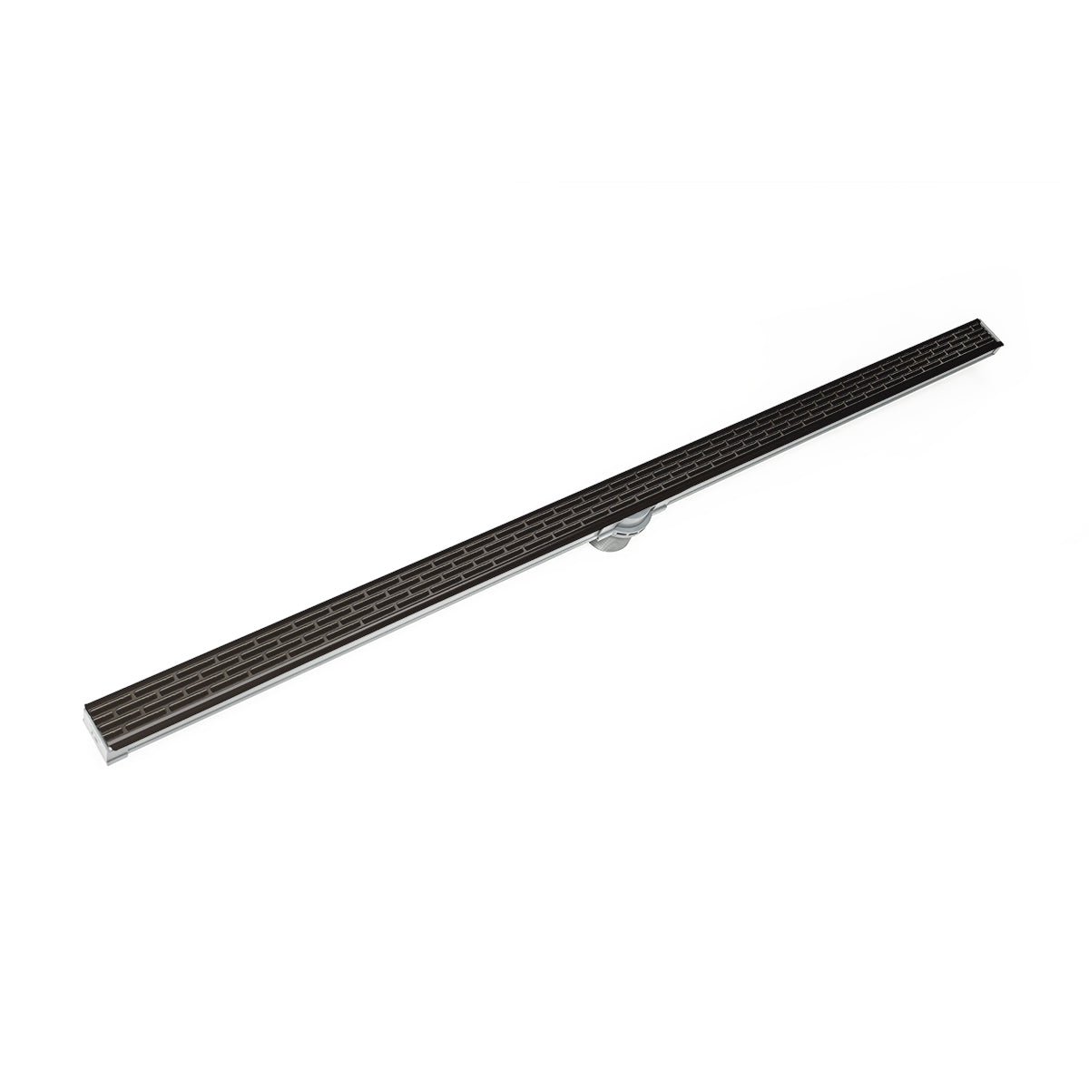 Infinity Drain S-LT 3848  48" S-PVC Series Low Profile Complete Kit with 1 1/2" Perforated Offset Slot Grate