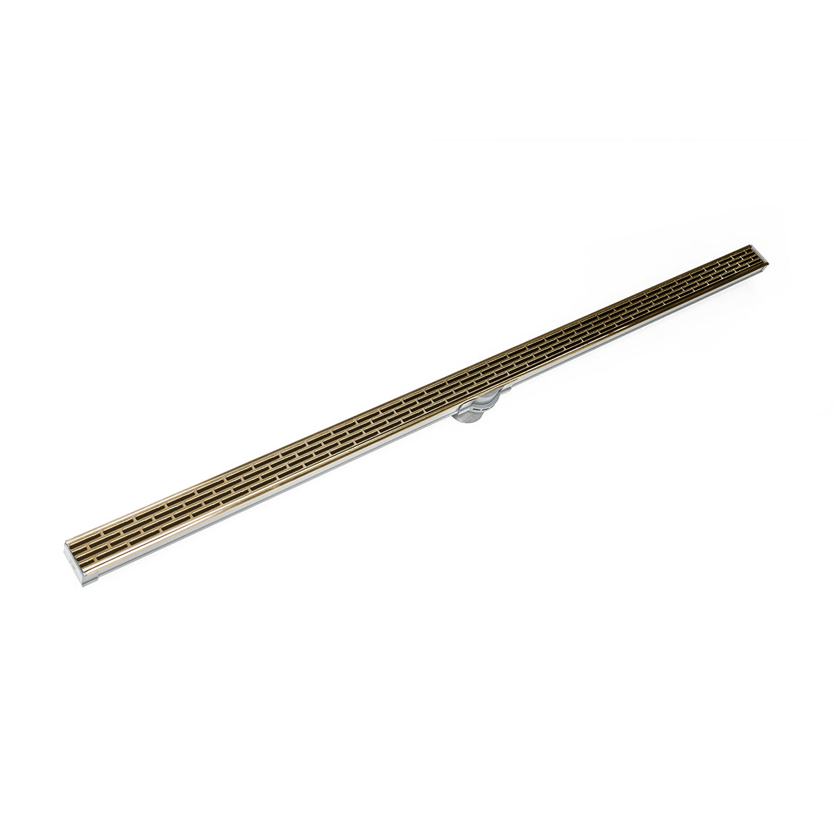 Infinity Drain S-LT 3836  36" S-PVC Series Low Profile Complete Kit with 1 1/2" Perforated Offset Slot Grate