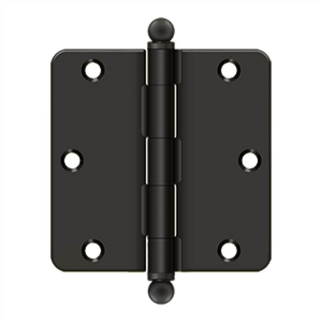 Deltana S35R4BT 3-1/2 x 3-1/2 x 1/4 Radius Hinge, With  Ball Tips - Parent