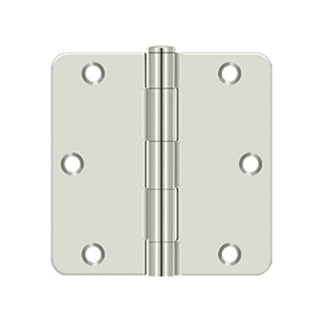Deltana S35R4 3-1/2 x 3-1/2 x 1/4 Radius Hinge, Residential Thickness