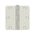 Deltana S35R4 3-1/2 x 3-1/2 x 1/4 Radius Hinge, Residential Thickness