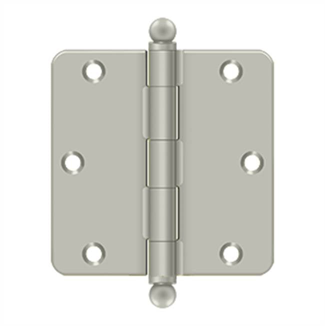 Deltana S35R4BT 3-1/2 x 3-1/2 x 1/4 Radius Hinge, With  Ball Tips