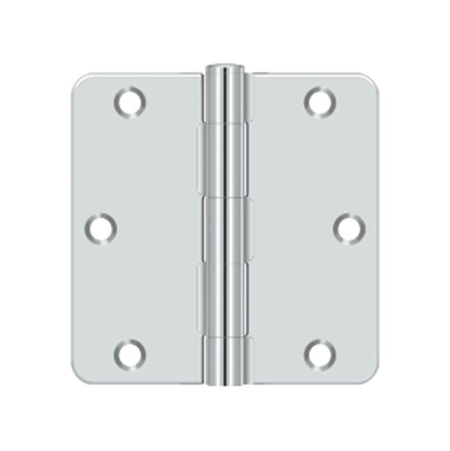 Deltana S35R4 3-1/2 x 3-1/2 x 1/4 Radius Hinge, Residential Thickness