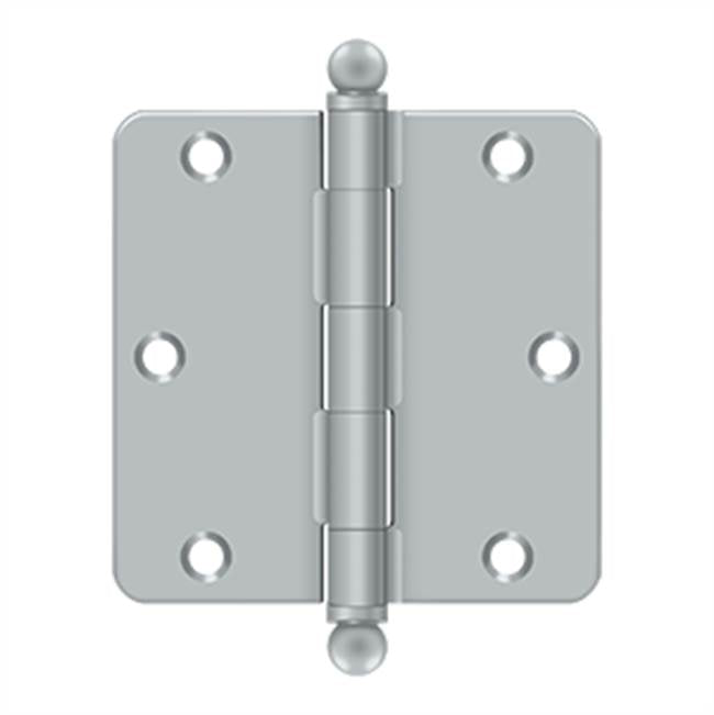 Deltana S35R4BT 3-1/2 x 3-1/2 x 1/4 Radius Hinge, With  Ball Tips