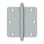 Deltana S35R4BT 3-1/2 x 3-1/2 x 1/4 Radius Hinge, With  Ball Tips