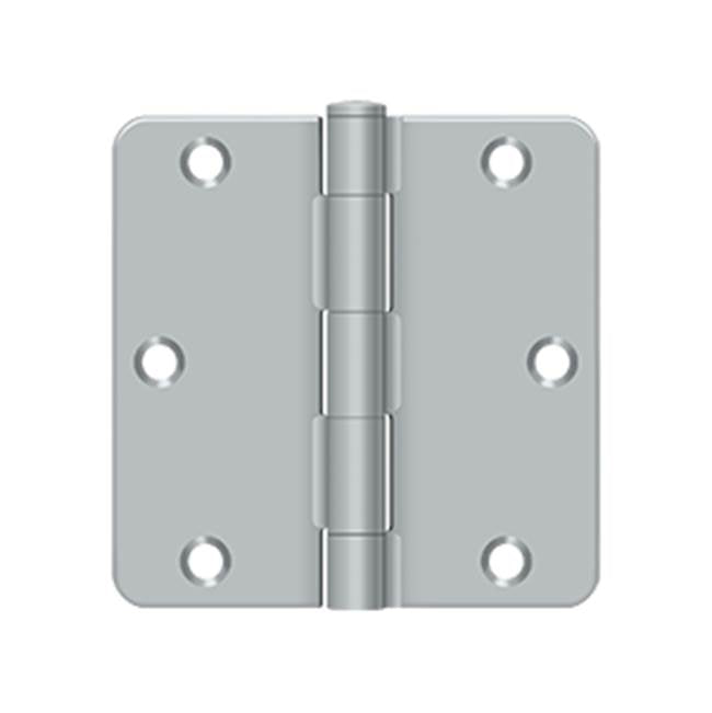Deltana S35R4 3-1/2 x 3-1/2 x 1/4 Radius Hinge, Residential Thickness