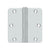 Deltana S35R4 3-1/2 x 3-1/2 x 1/4 Radius Hinge, Residential Thickness