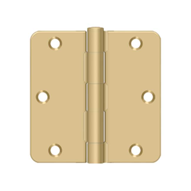 Deltana S35R4 3-1/2 x 3-1/2 x 1/4 Radius Hinge, Residential Thickness