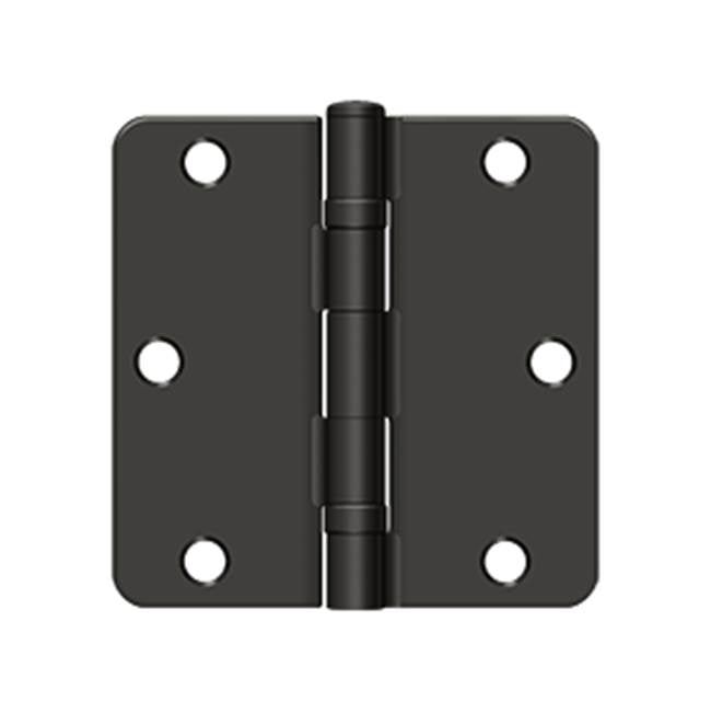 Deltana S35R4BB 3-1/2 x 3-1/2 x 1/4 Radius Hinge, Ball Bearing - Parent