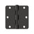 Deltana S35R4BB 3-1/2 x 3-1/2 x 1/4 Radius Hinge, Ball Bearing - Parent