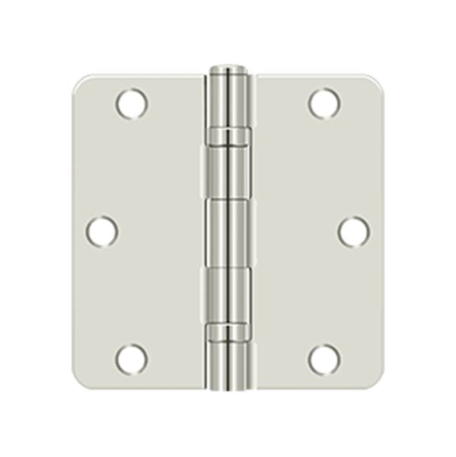Deltana S35R4BB 3-1/2 x 3-1/2 x 1/4 Radius Hinge, Ball Bearing