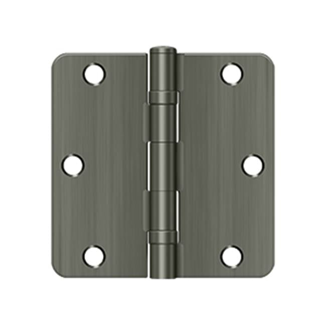 Deltana S35R4BB 3-1/2 x 3-1/2 x 1/4 Radius Hinge, Ball Bearing