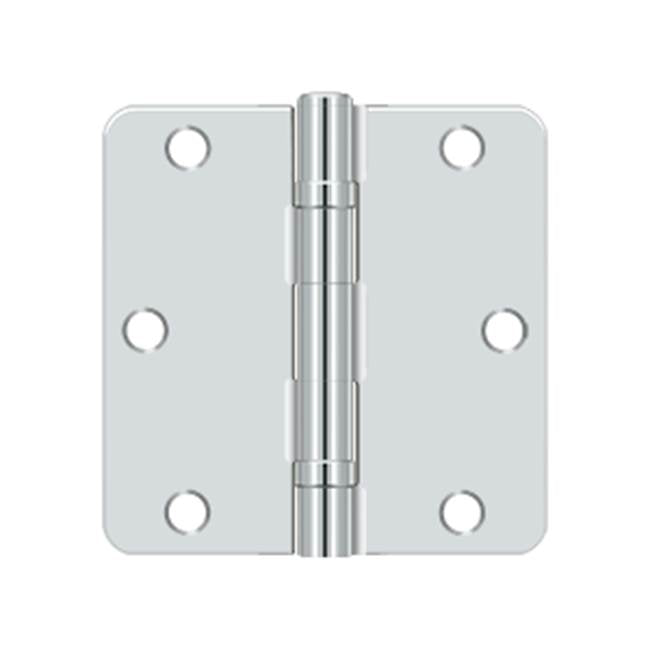 Deltana S35R4BB 3-1/2 x 3-1/2 x 1/4 Radius Hinge, Ball Bearing
