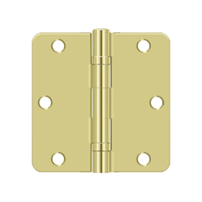 Deltana S35R4BB 3-1/2 x 3-1/2 x 1/4 Radius Hinge, Ball Bearing