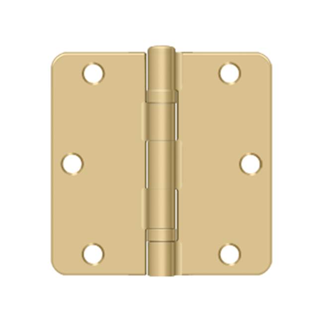 Deltana S35R4BB 3-1/2 x 3-1/2 x 1/4 Radius Hinge, Ball Bearing