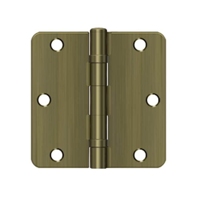 Deltana S35R4BB 3-1/2 x 3-1/2 x 1/4 Radius Hinge, Ball Bearing