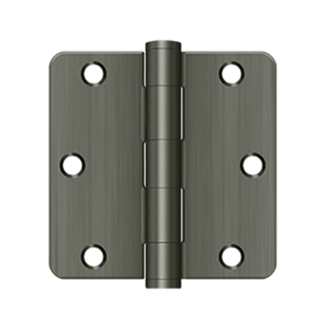 Deltana S35R4HD 3-1/2 x 3-1/2 x 1/4 Radius Hinge, HD