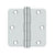 Deltana S35R4HD 3-1/2 x 3-1/2 x 1/4 Radius Hinge, HD